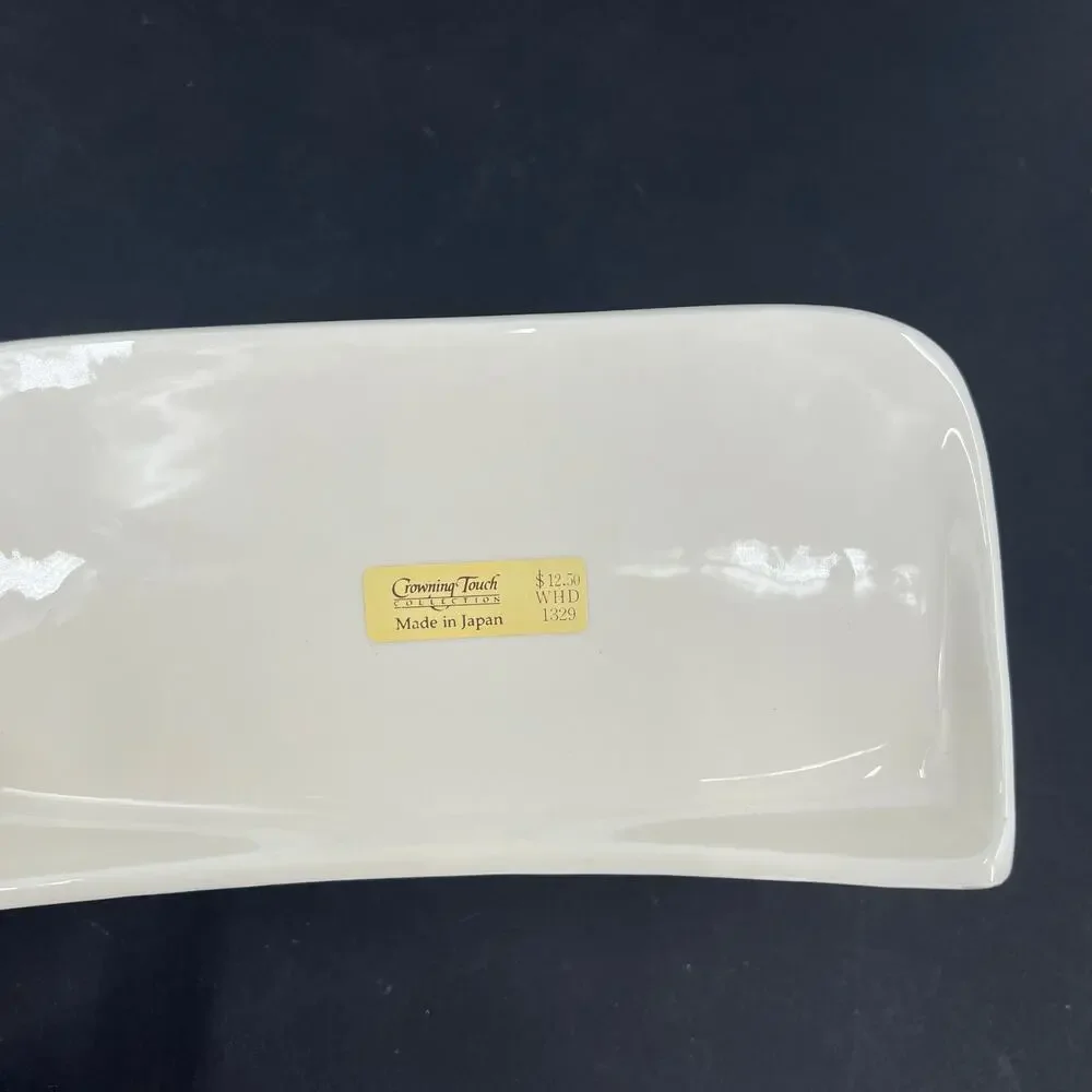 Crowning Touch Collection Ceramic kitchen Bathroom Tray hanging Dish